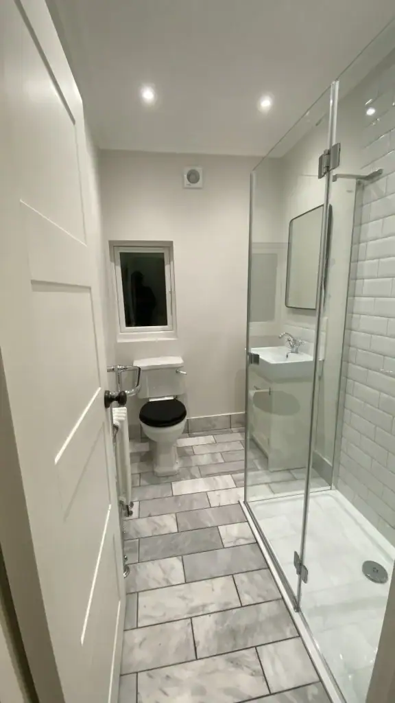 Classy Bathroom with Berlington fittings in Wimbledon townhouse
