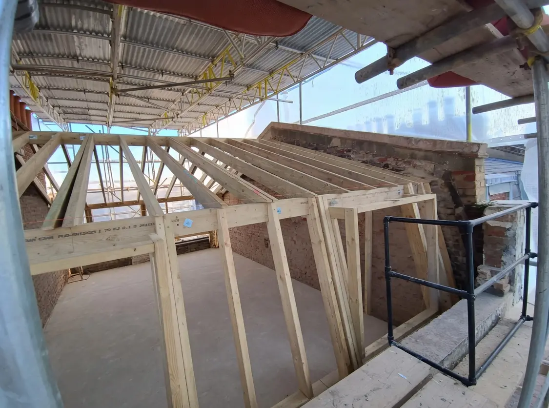 Luxury loft conversion with exposed timber rafters Pimlico London
