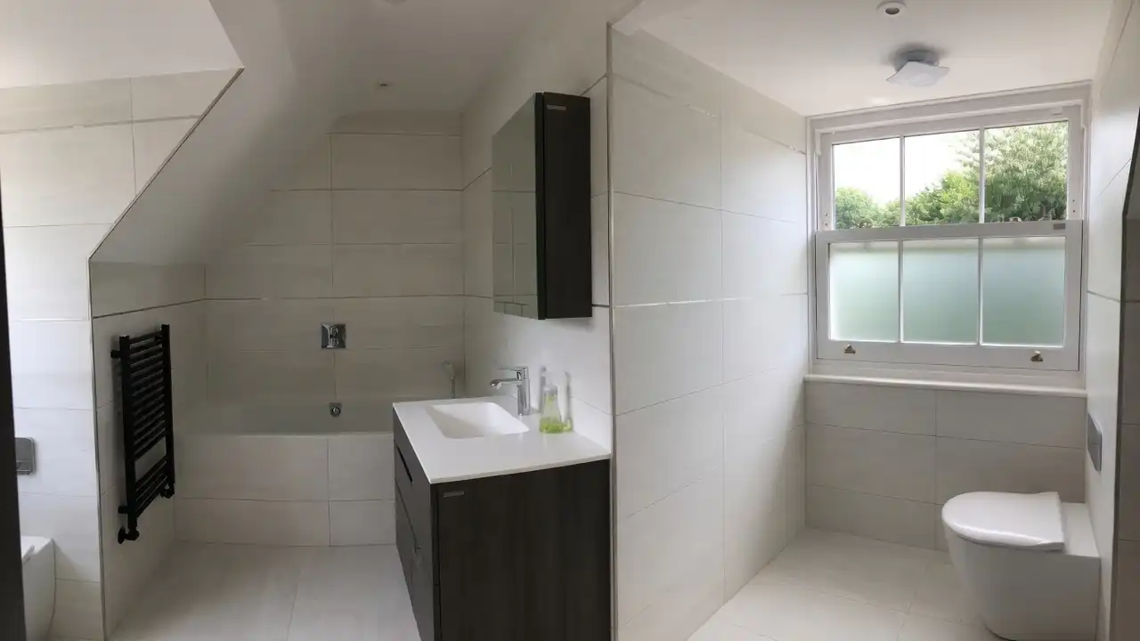 Bright double bedroom inside a rear dormer loft conversion in a Selsdon home by LMDEC LTD